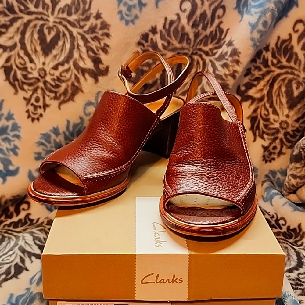 Clark's, Ellis Ada, Tan Leather size 7
